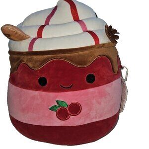 NWT **Squishmallows Maude** 11" Cranberry Mocha Plush
